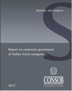 Pubblicato il rapporto Consob sulla corporate governance delle società quotate italiane per il 2017